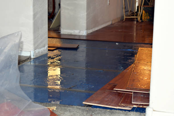 Professional Water Damage technician working in Worcester, MA